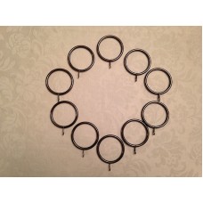 Black Nickel Iron Metal Curtain Rings 55mm OD x 45mm ID